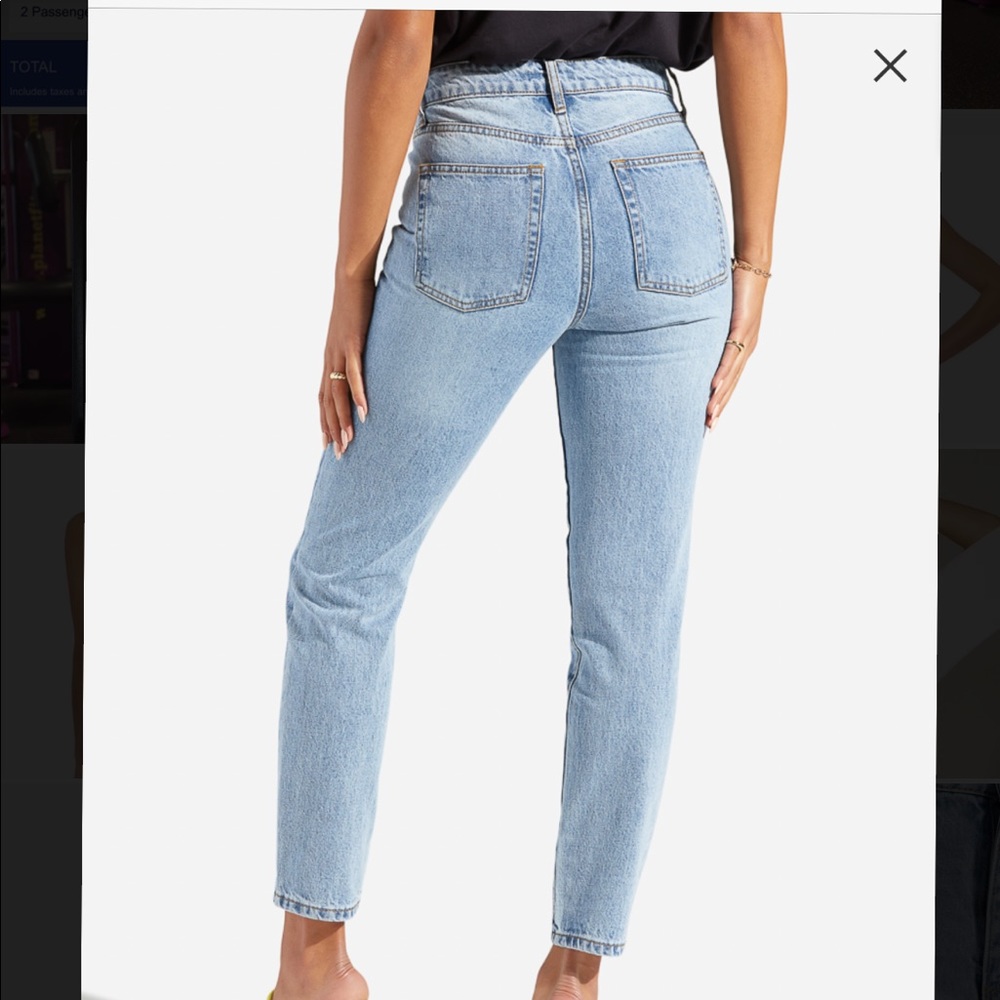 High Waist Light Vintage Taper Jeans